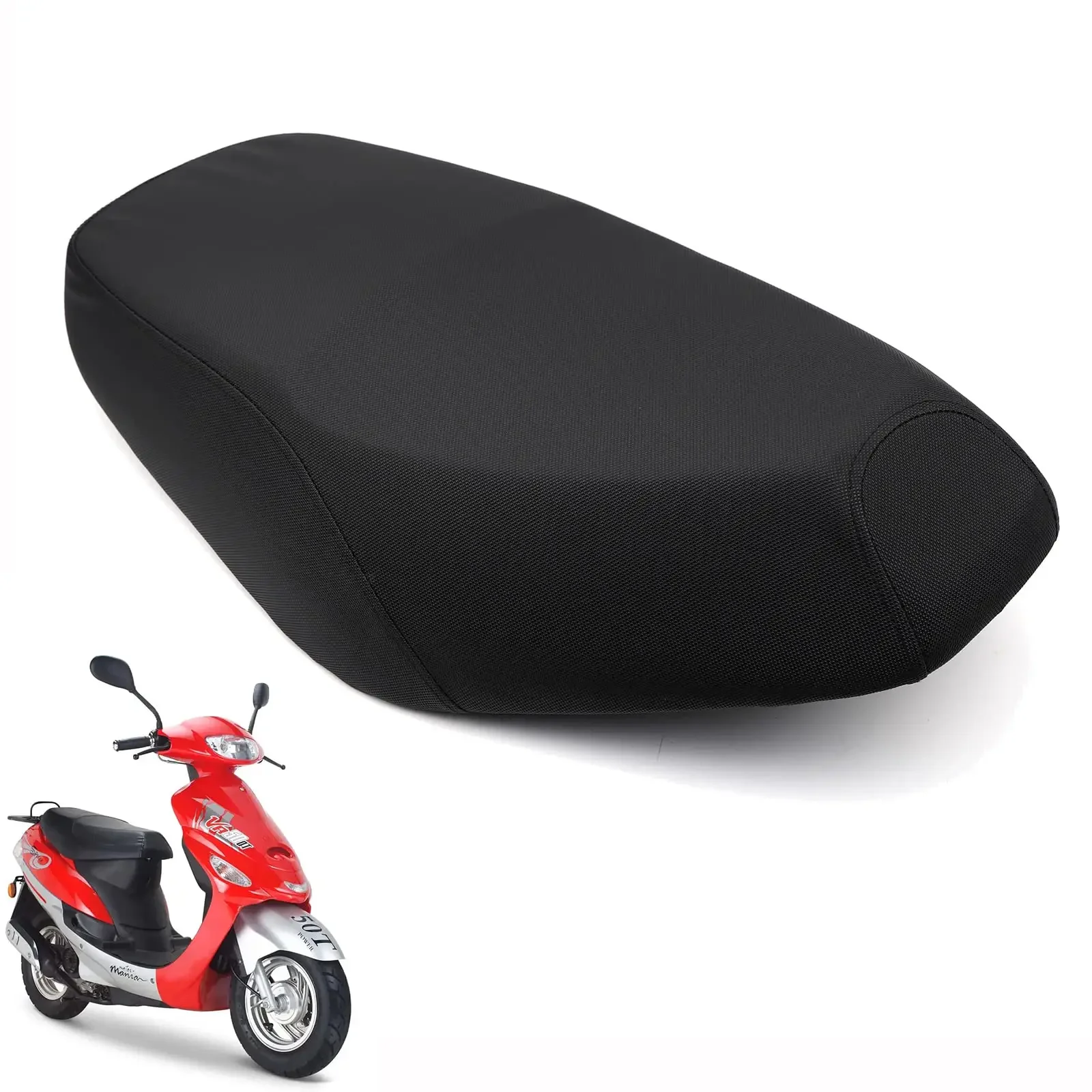 

Motorcycle Seat Cover High resilience sponge,PU leather,Breathable and Waterproof Seat Cushion Fit for Chinese Scooter Mopeds