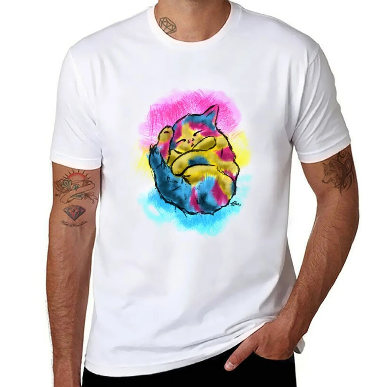 

Pansexual Kitty T-Shirt anime anime figures designer shirts mens shirts graphic tee