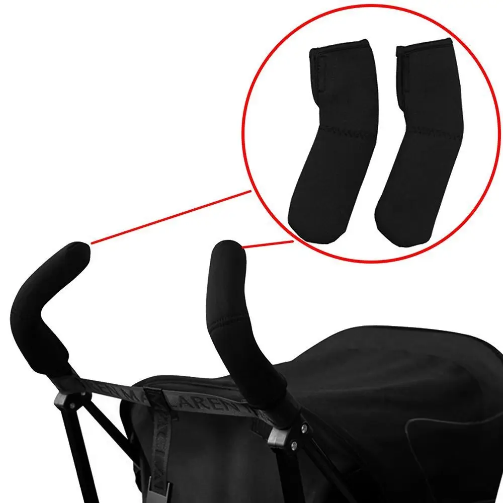 2Pcs  Stroller Accessories Fashion Practical Comfortable Non-slip Mat  Pushchair Handle Sleeve Stroller Grip Cover