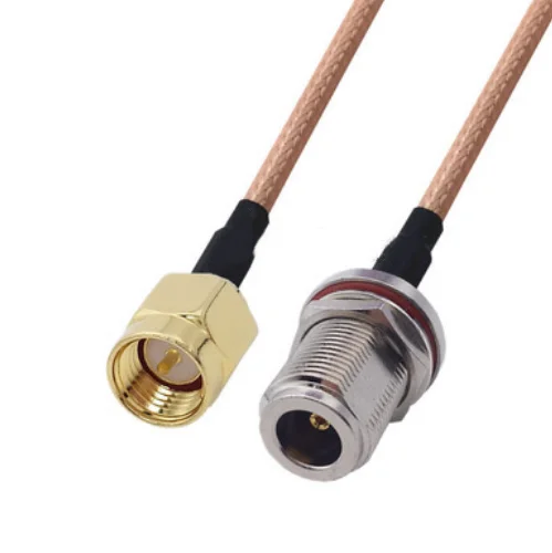 RG316 Cable N Female O-ring Bulkhead Mount Nut to SMA/RP SMA Male Coaxial Pigtail Jumperextend Cable