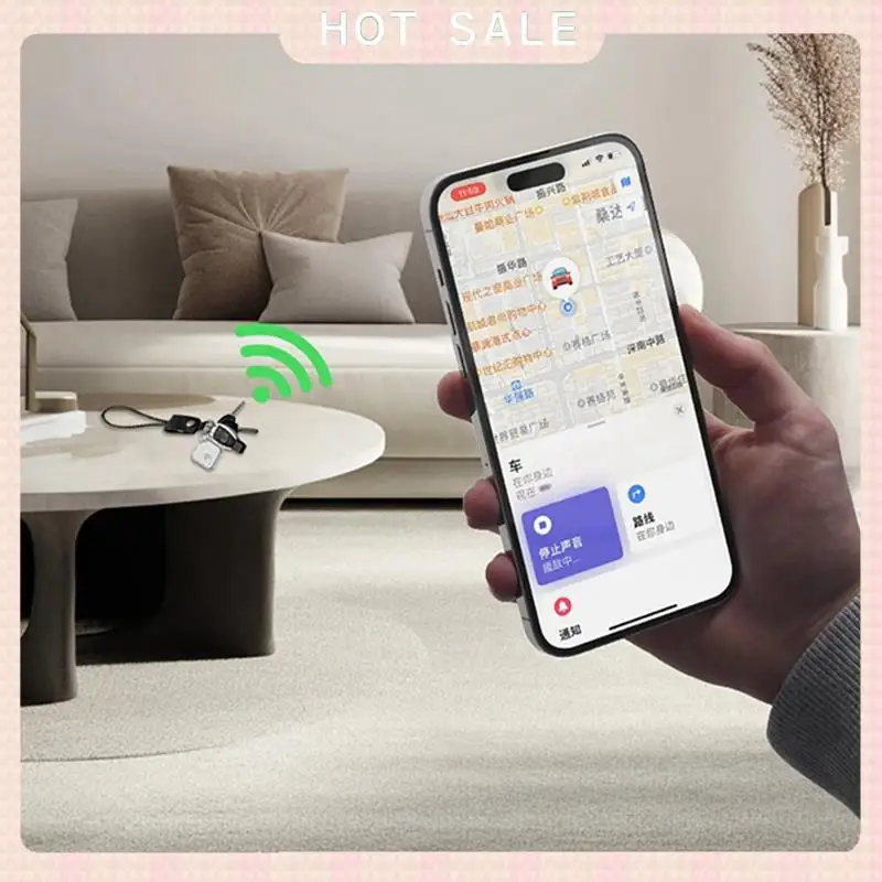 24-Hour Delivery 1 Piece Long Distance Smart Tag GPS Tracker Keys Finder Plastic+Metal For Air Tag Works With IOS Find My (C)