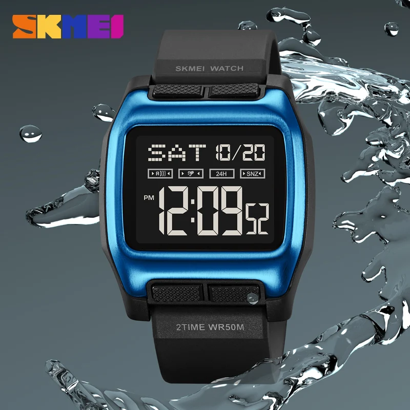 SKMEI Watch for Men Original Electronic Clock Big Dial Fashion Sport Chronograph Watches Top Waterpoof 2193