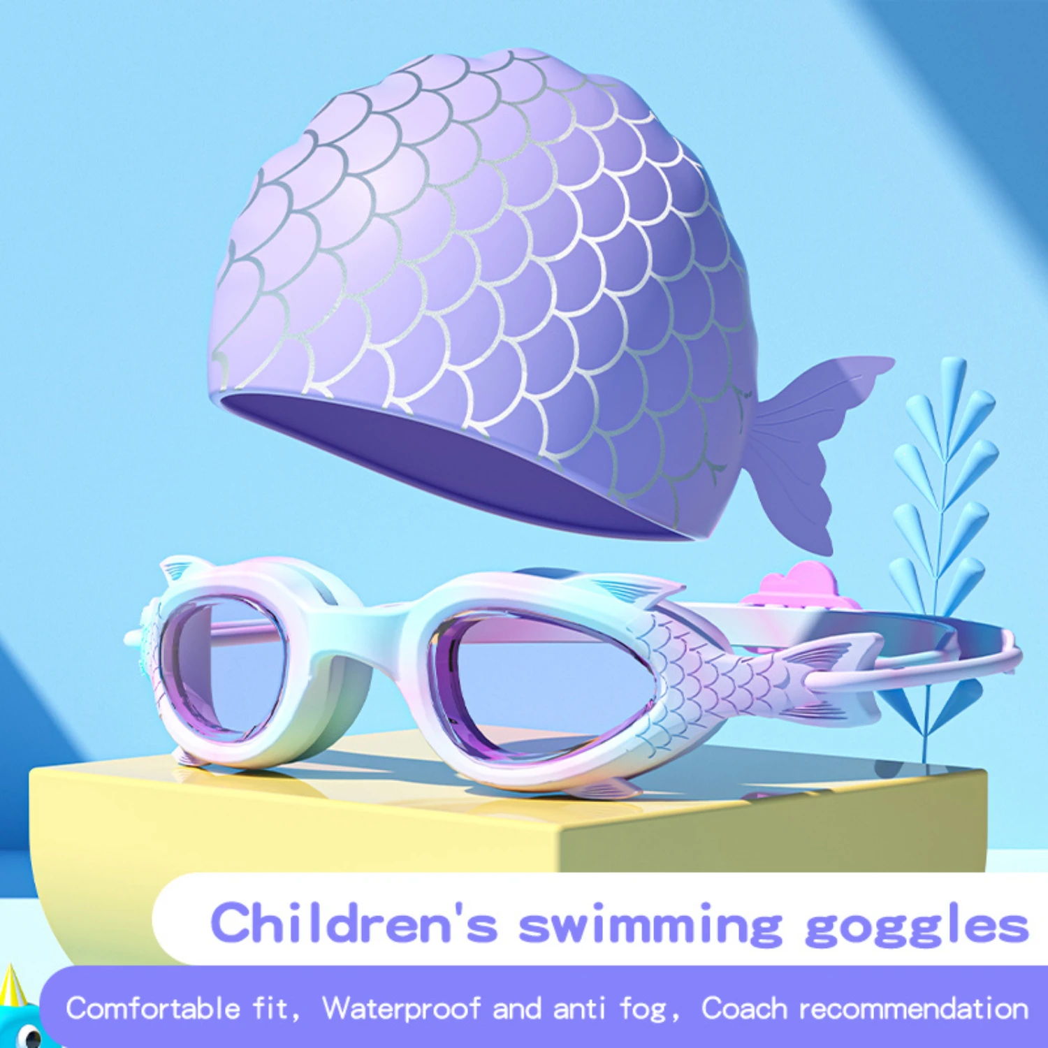 

Adventure Swim Goggles - Soft Silicone , Anti-Fog, Crystal Clear Vision - Durable Waterproof Design for Boys & Girls - Perfect f