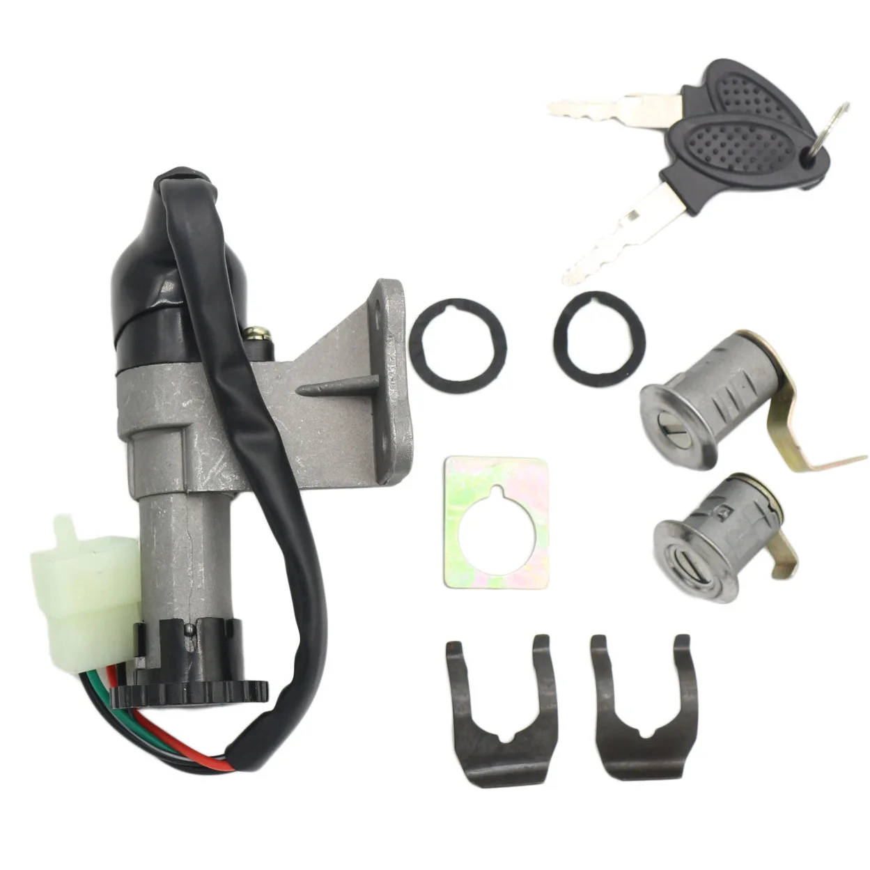 Juego de bloqueo de llave de interruptor de encendido estable para motocicleta, para ciclomotor Scooter GY6 de 50Cc, 150Cc, Taotao, Jonway, Roketa