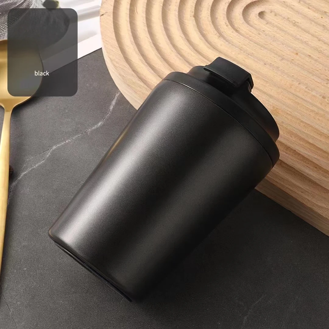 304 Stainless Steel Thermos Cup Ins Wind with Scale Mini Coffee Cup High-looking Portable Car Water Cup Water Bottle