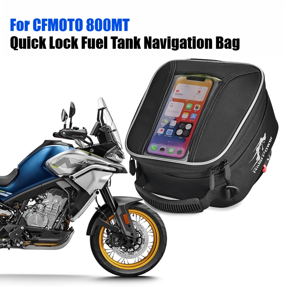 Для CFMOTO 800MT 800 MT мотоциклетная сумка с быстрой фиксацией топливного бака, противоугонная водонепроницаемая навигационная сумка для мобильного телефона, аксессуары