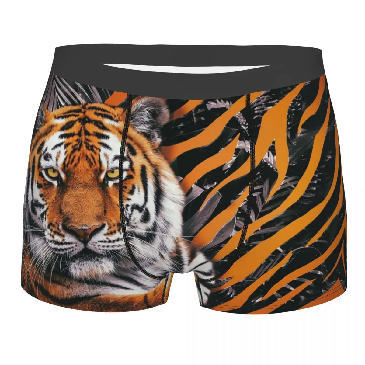 Animals Tiger Underpants Cotton Panties Male Underwear Print Shorts Boxer Briefs