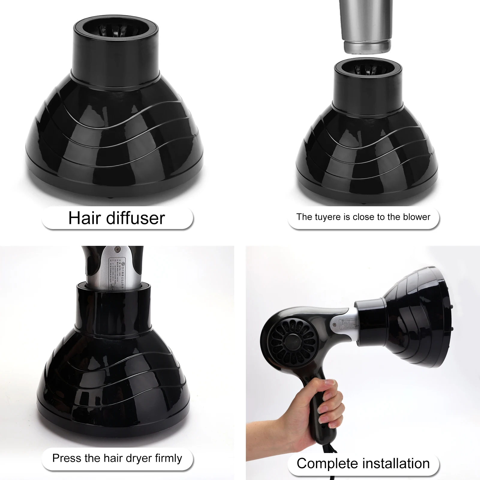 Salon Hairdressing Hair Dryer Cover Dryer Curl Durable Curl Diffuser Naturally Wavy Curly Dryer Styling Tools