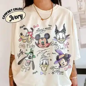 米奇朋友萬聖節復古T卹 米奇不太恐怖派對家庭親子裝 10 最佳銷售 萬聖節米奇 - №10