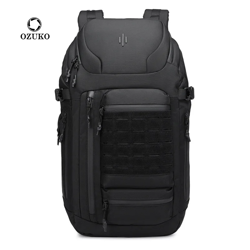 

Ozuko Large Capacity Multi Layer Travel Backpack Waterproof College Backpack Business Commute Bag 17 Inch Laptop Shoulder Bag