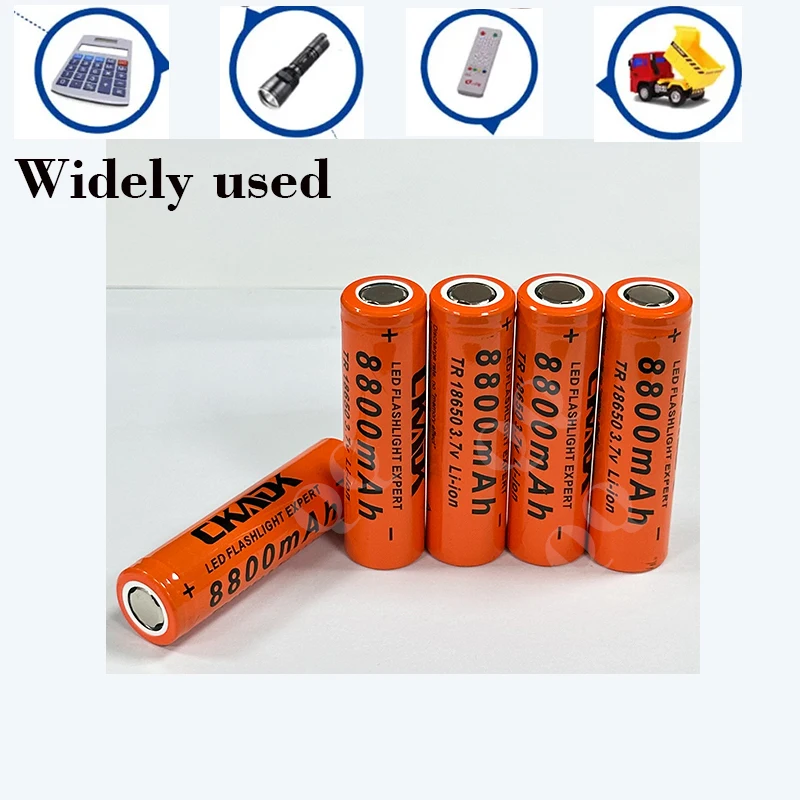 Free Delivery of 1-20pcs 100% Original 3.7V 8800mAh 10A Discharge Rechargeable Lithium Battery for 18650 Battery+charger