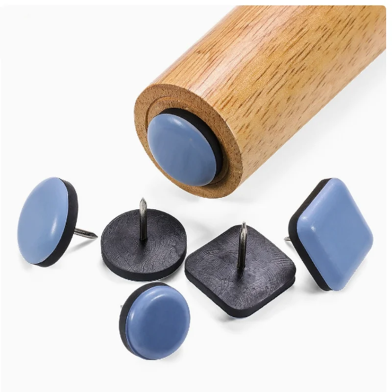 Teflon Furniture Sliders Floor Protector Pads, Heavy Duty Chair Table Foot Nails, Anti-Scratch & Moving Glides for Sofa Desk Leg