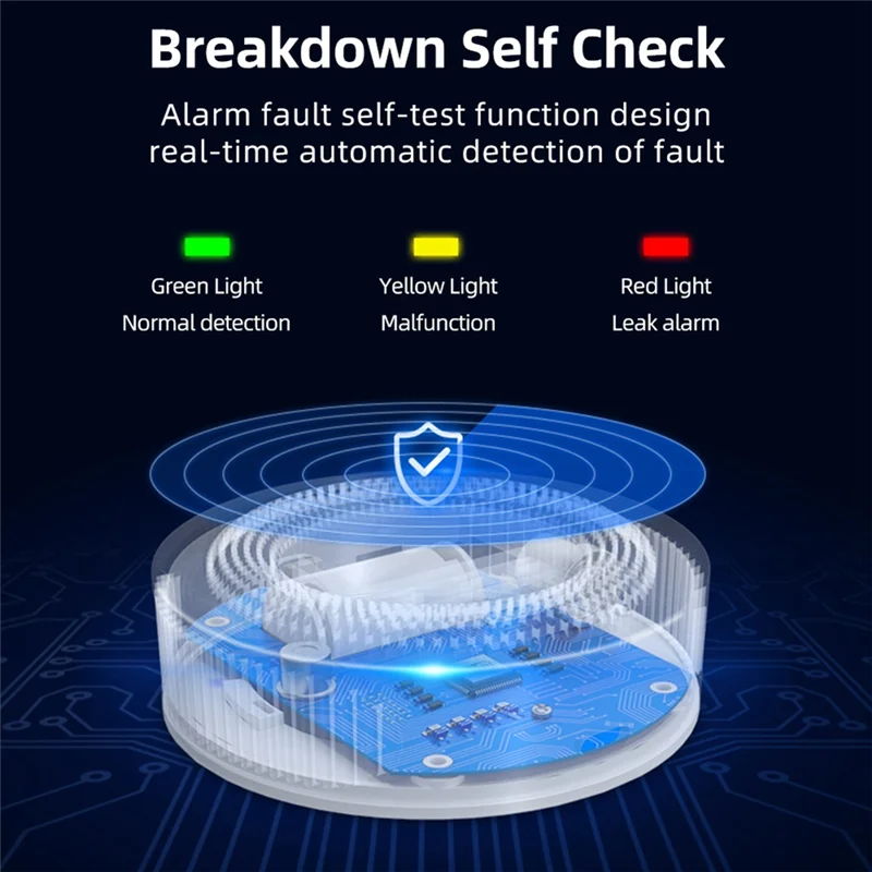 ممتاز-Tuya Wifi كاشف تسرب الغاز الطبيعي تسرب الاستشعار إنذار الصوت التحكم عن بعد حماية الأمن المنزل الذكي سهل لنا