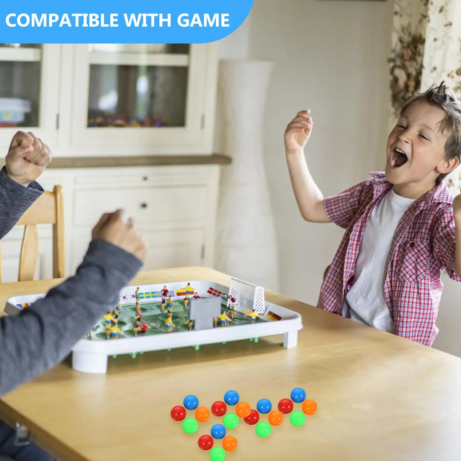 

120pcs Colorful Game Marbles Plastic Replacement Balls for Family Fun Parent-child Interaction Puzzle Toys