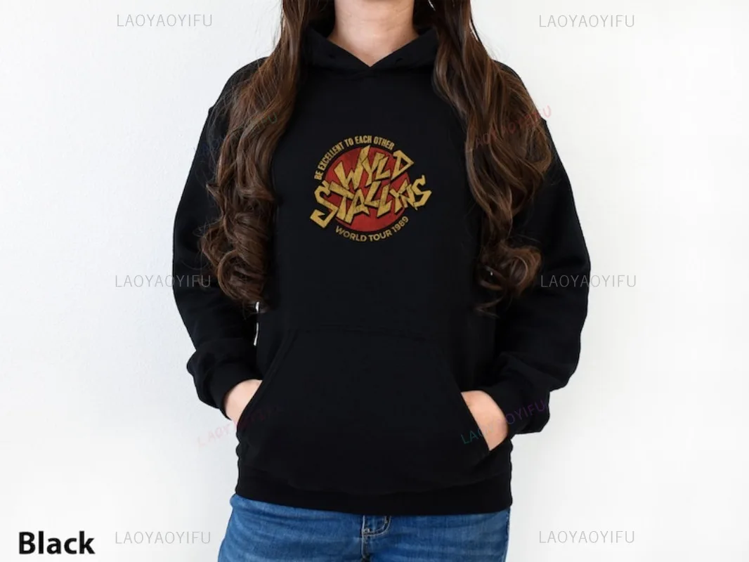 

Wyld Stallyns Bill Adventure Retro Vintage Movie Be Excellent Unisex Jumper Hooded Sweatshirt Hot Sale Cozy Pullover Hoodie