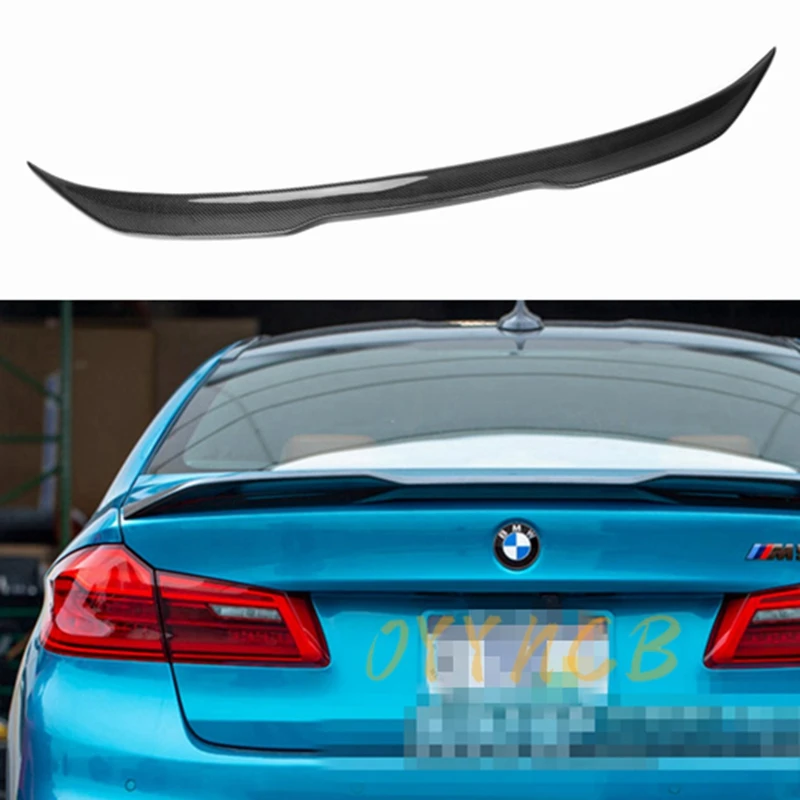 

Для BMW 5 серии G30 G38 и M5 F90 PRO стиль задний спойлер из углеродного волокна крыло багажника 2016-2023 FRP глянцевый черный кованый карбон