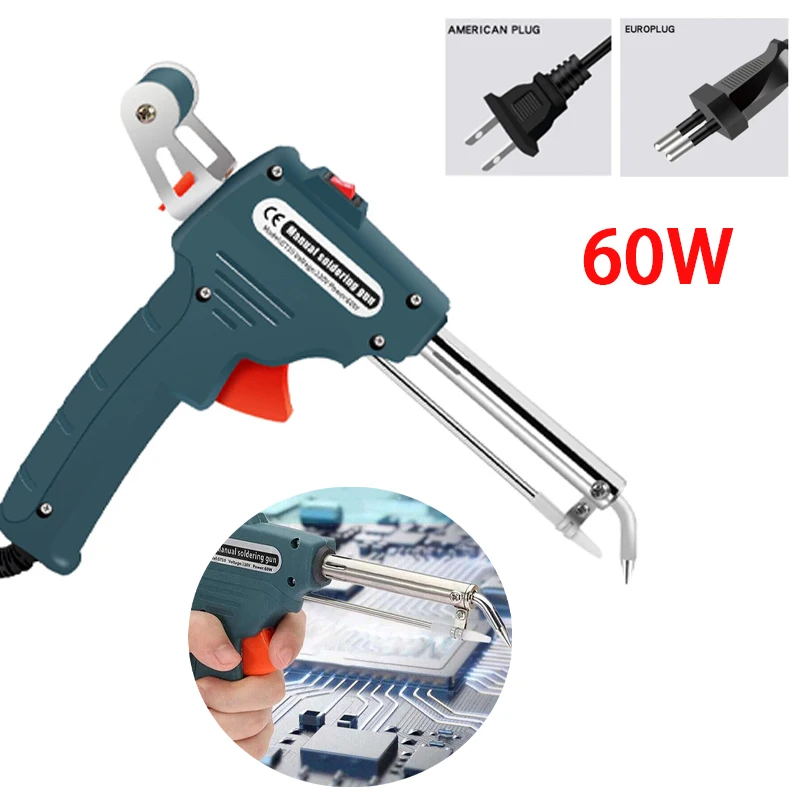 

Electric Soldering Iron Gun 60W 110V/220V Electric Welding Gun Soldering Iron Welding Tool 480℃ for Soldering Circuit Boards DIY