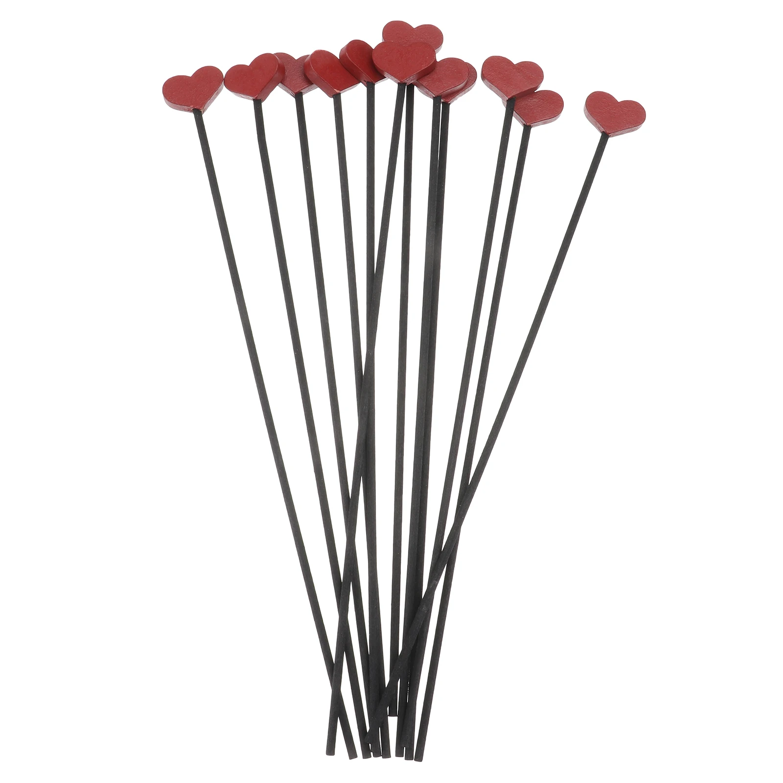 

12Pcs Decorative Aroma Diffusing Sticks Heart Shape Rods for Living Room Kitchen Office Bathroom Air Freshener Aromatherapy