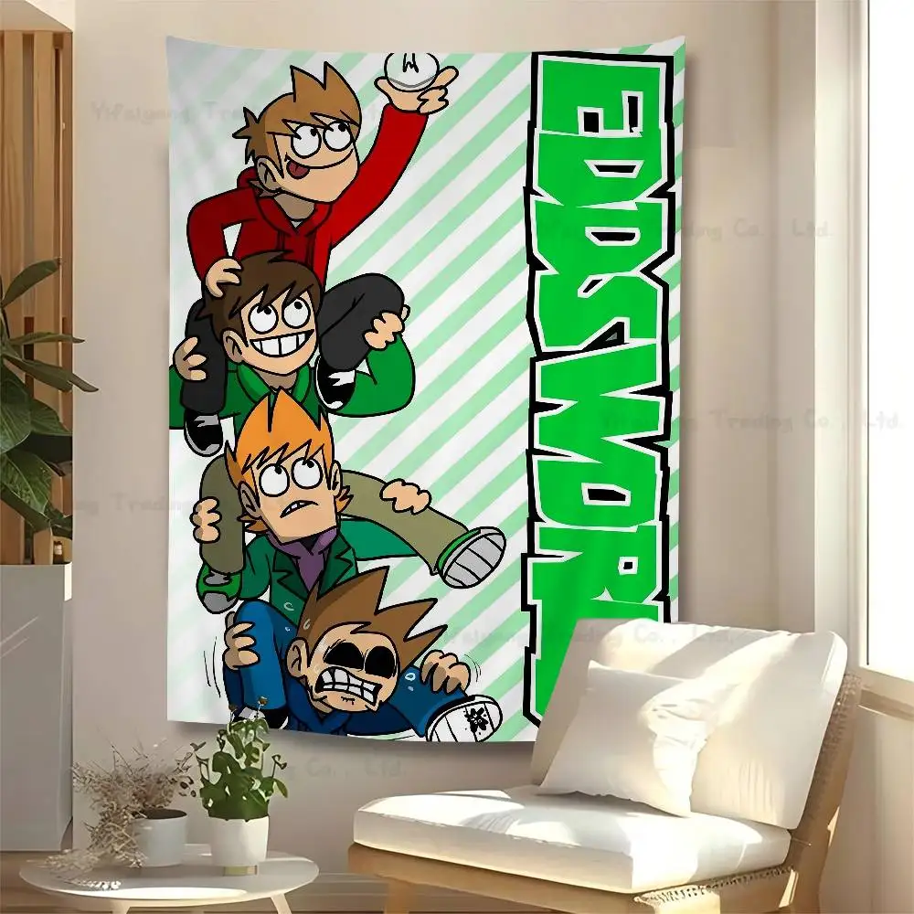 1 قطعة Eddsworld لتقوم بها بنفسك نسيج الجدار الهبي زهرة جدار السجاد النوم ديكور جدار ديكور فني