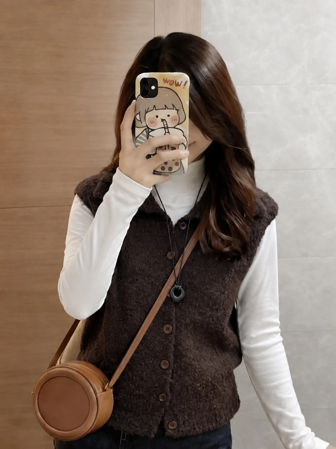 Retro Stylish Knitted Vest Single Button Soft Comfortable Women's Fashion Autumn New Arrival Poetic Lin Commute Style Pure Color