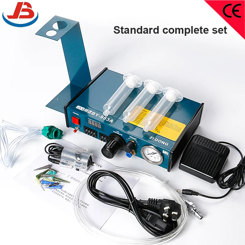 JB 983A Dispenser di colla semiautomatico Professionale Preciso Pasta digitale Strumento di controllo del liquido Piede/Doppia configurazione manuale