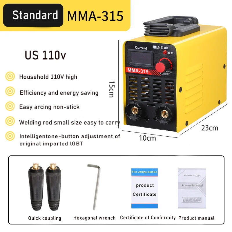 Portable Arc Welding Machine Fully Automatic Cual Voltage Dual-purpose Industrial Grade Solid Copper Welding Machine 110V/220V