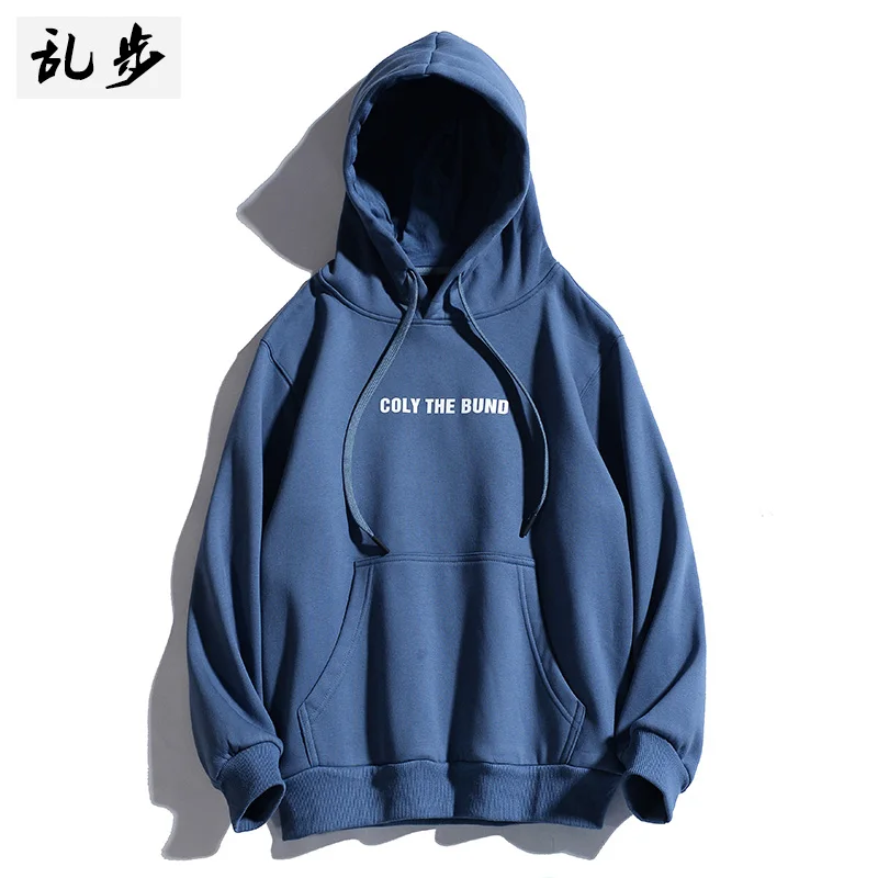 

Осенне-зимняя новинка: модная утепленная флисовая толстовка с капюшоном, повседневная, с длинным рукавом, с принтом, свободного кроя, молодежная, популярный бренд