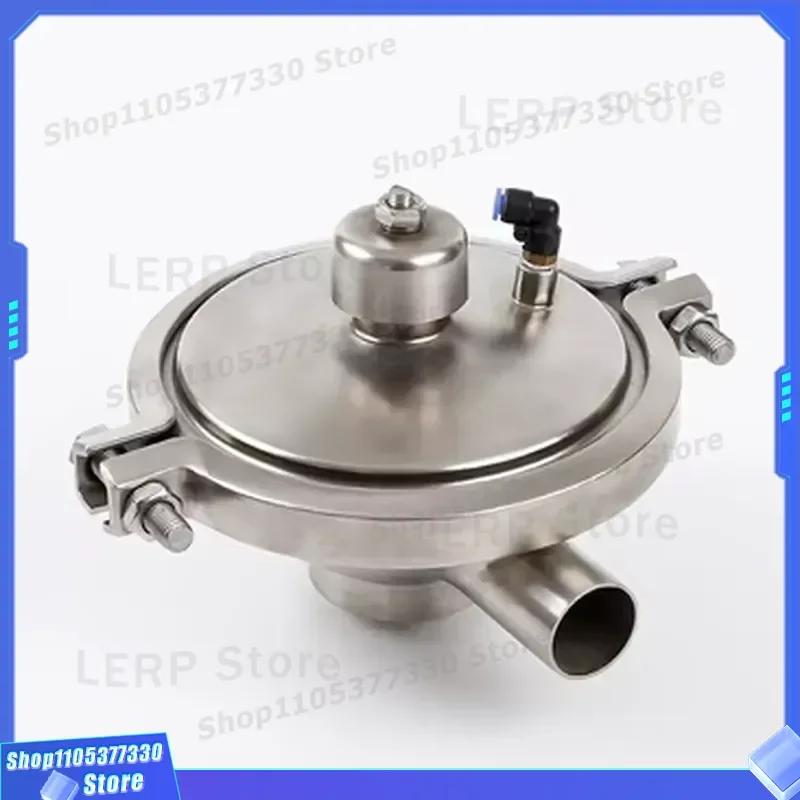 Dairy Food Grade Stainless Steel SS304/SS316L Manual Diaphragm Constant Pressure Valve DN20 Port 1.0-1.6Mpa Medium