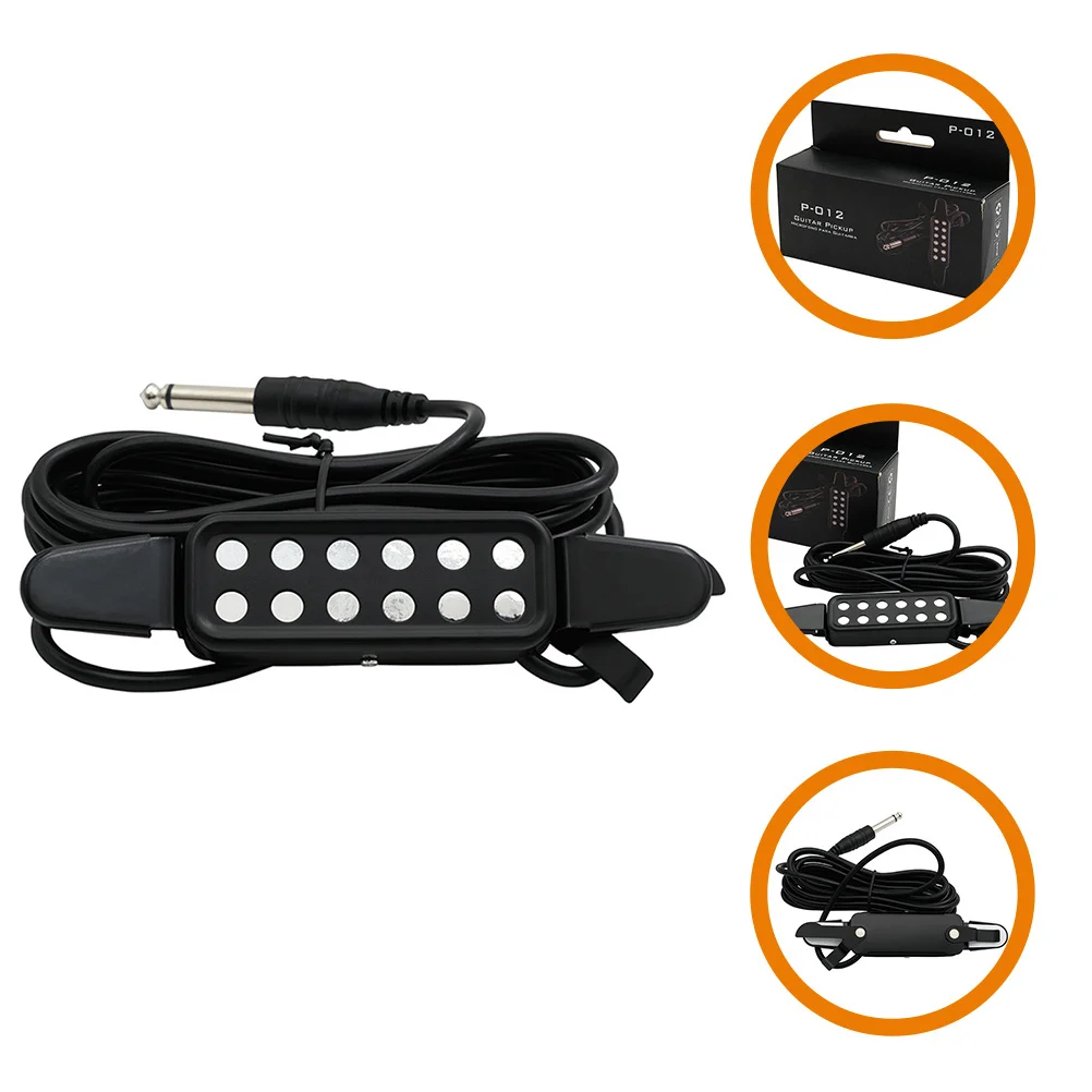 

Folk Guitar Pickup No Drilling Acoustic Electric Pickup Professional Lightweight Cable for Guitar Ukulele Banjo Musical