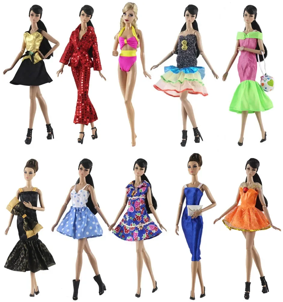 Lot 10 Sets BABI Doll Clothes Many for Choice 1:6 Scale Dress Outfit for 11.5 inch 30cm Doll Clothes Gifts for girls