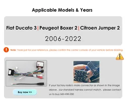 A Special Cable with Canbus Decoder for Fiat Ducato 3 2006-2012 Only Fits for Android Radios in Our Shop