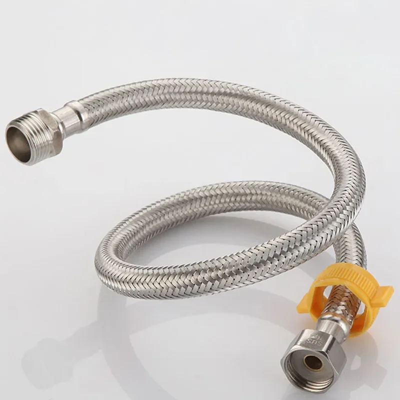 

Соединитель для линии подачи смесителя, плетеный шланг для раковины, удлинитель шланга из нержавеющей стали 304, G1/2 «мама» x G1/2, мужские аксессуары для ванной комнаты