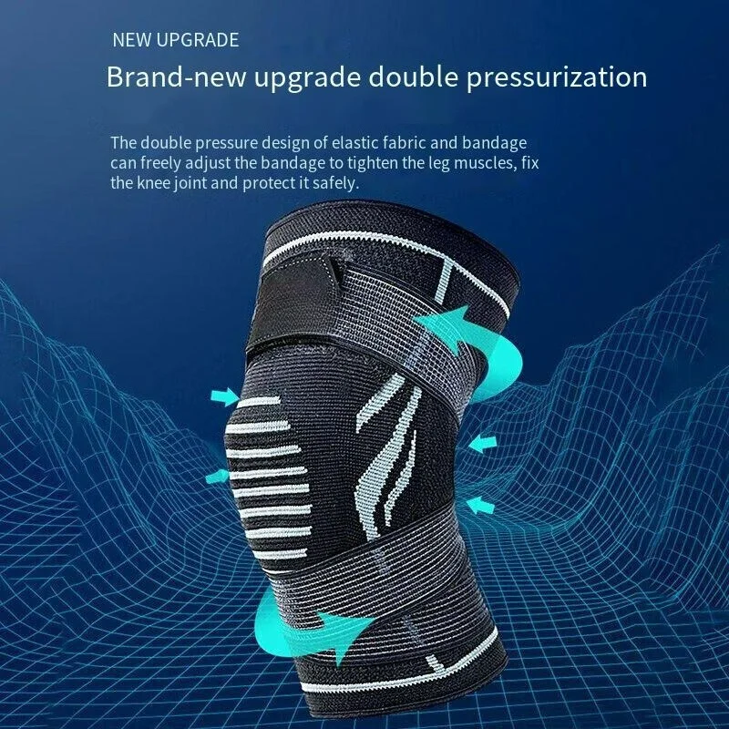 وسادات ركبة للجري، ودعم الوقاية من الإصابات الرضوية للرجال والنساء، وسادات ركبة دافئة وجيدة التهوية لتسلق كرة السلة #3