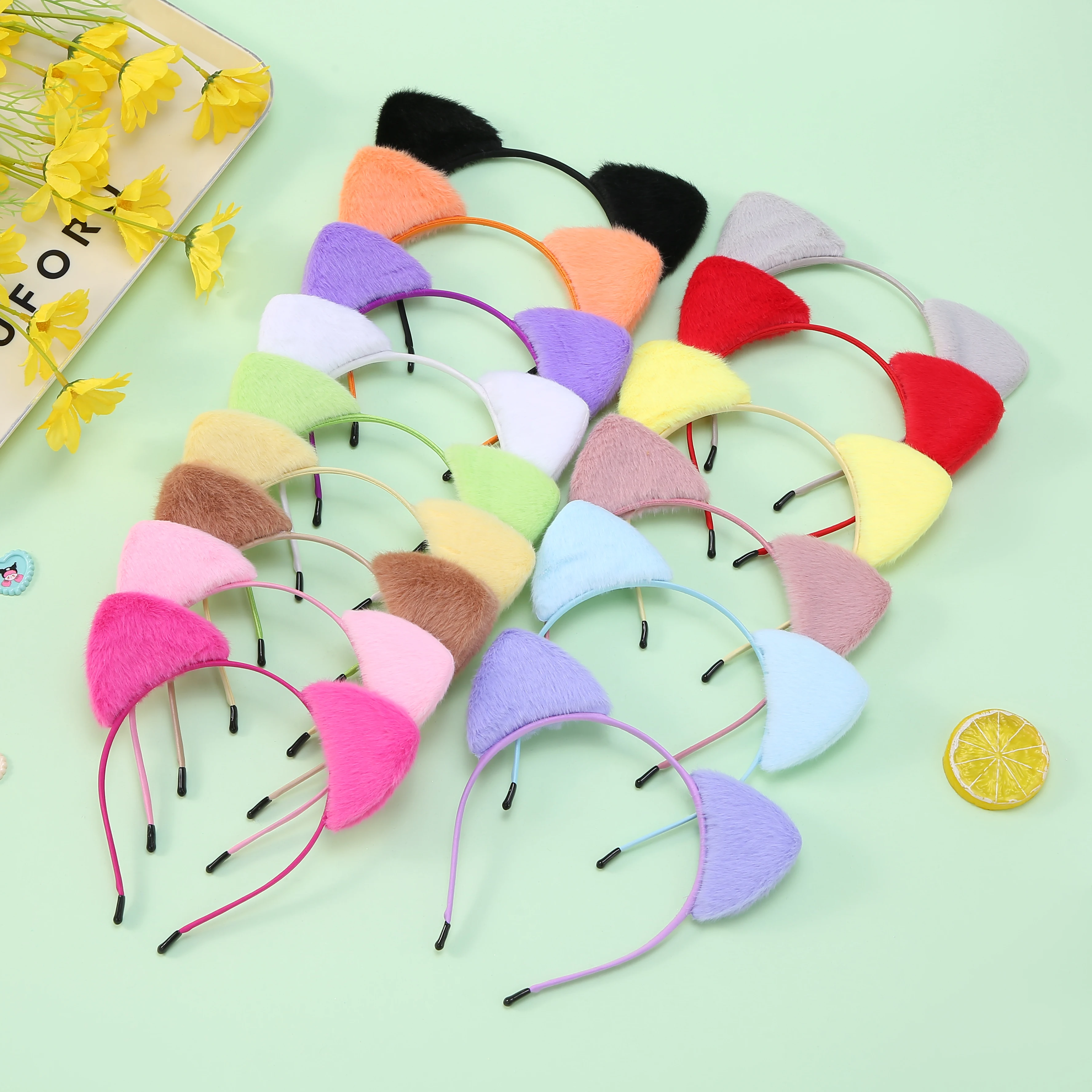 Cat Ears Headbands, Cloth Headbands Cute Ears Makeup of Party Decoration/Daily Wearing for Women and Girls