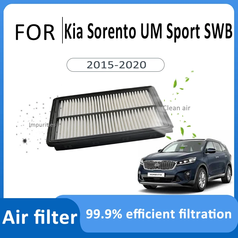 For Kia Sorento UM Sport SWB 2015~2020 28113-A9200 Air Filter Car High Flow Filter Car Intake Systems Engine Filter Accessories