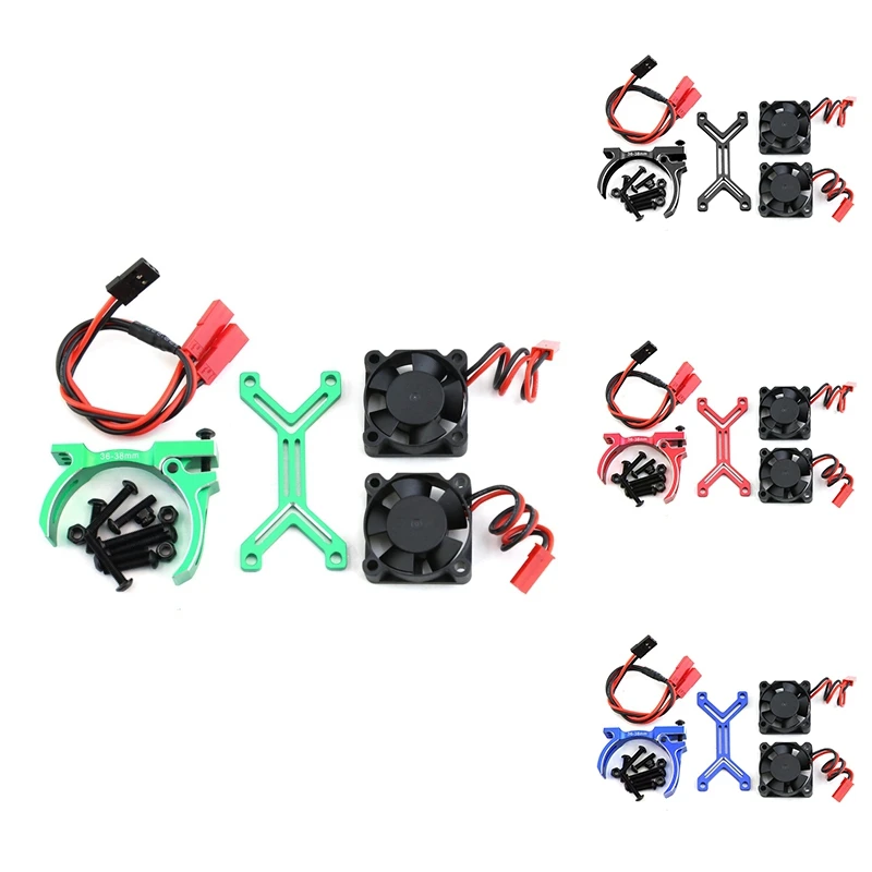 Best-540 550 3650 3660 3670 ventilador de refrigeración del disipador de calor del Motor 36-38Mm Motor para 1/8 1/10 RC coche Axial SCX10 Traxxas TRX4 Tamiya