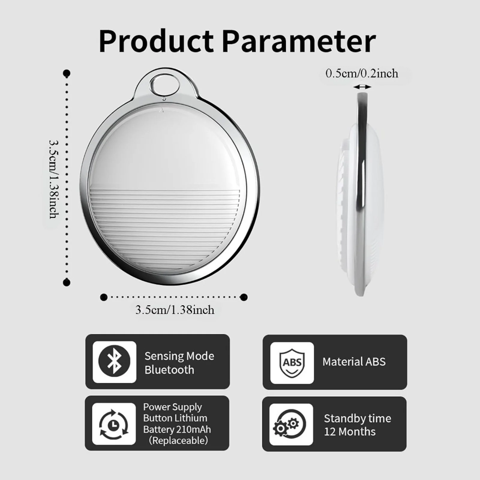 جهاز Apple Ios الخاص المضاد للخسارة! محدد موقع تتبع نظام تحديد المواقع مناسب للمفاتيح والمحافظ والأمتعة والحيوانات الأليفة والموقع الدقيق عن بعد والاتصال بنقرة واحدة #6