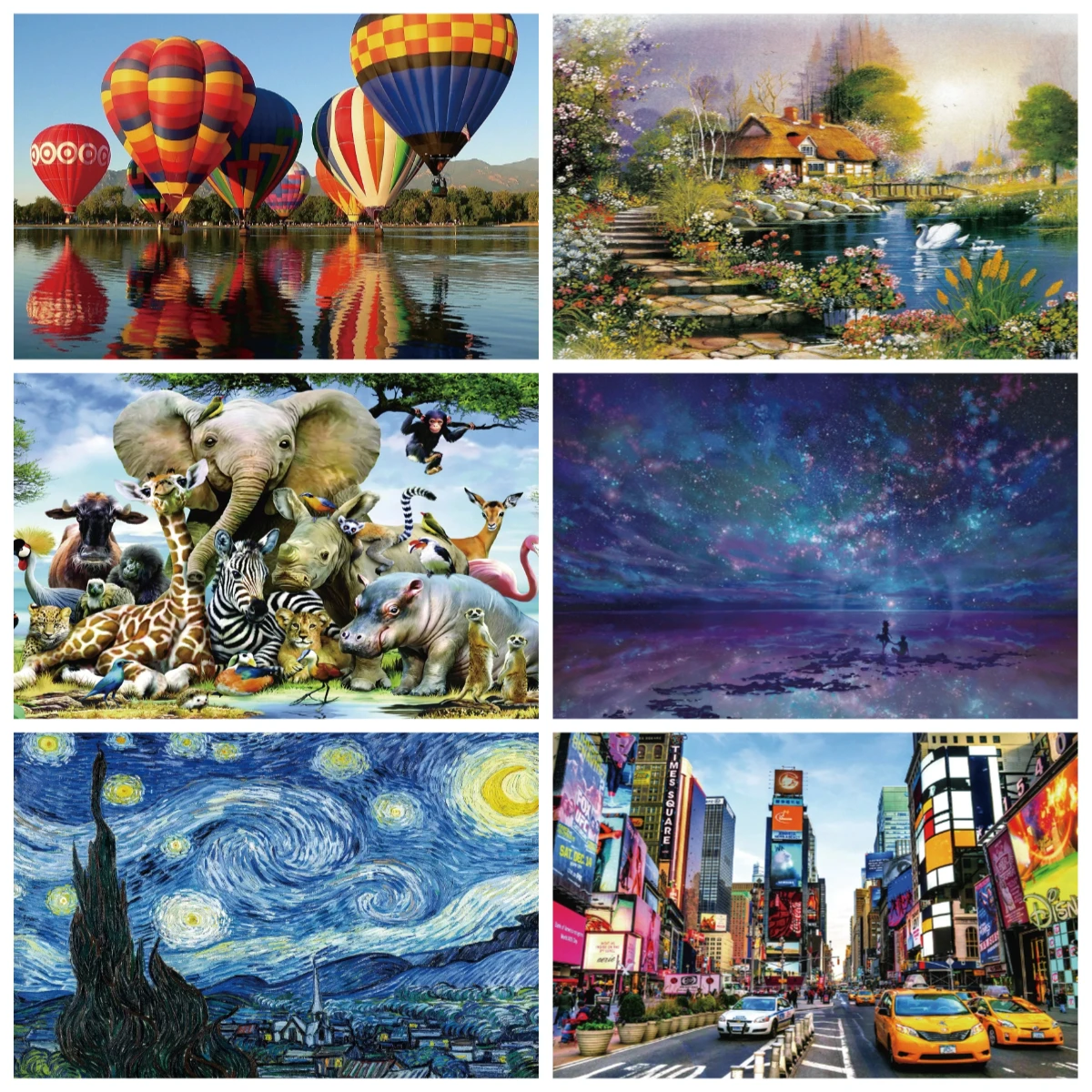 Adult Jigsaw Puzzle 1000 Pieces Puzzle Toys Landscape Animation Paper Puzzle Decorative Painting Exercise Brain Thinking
