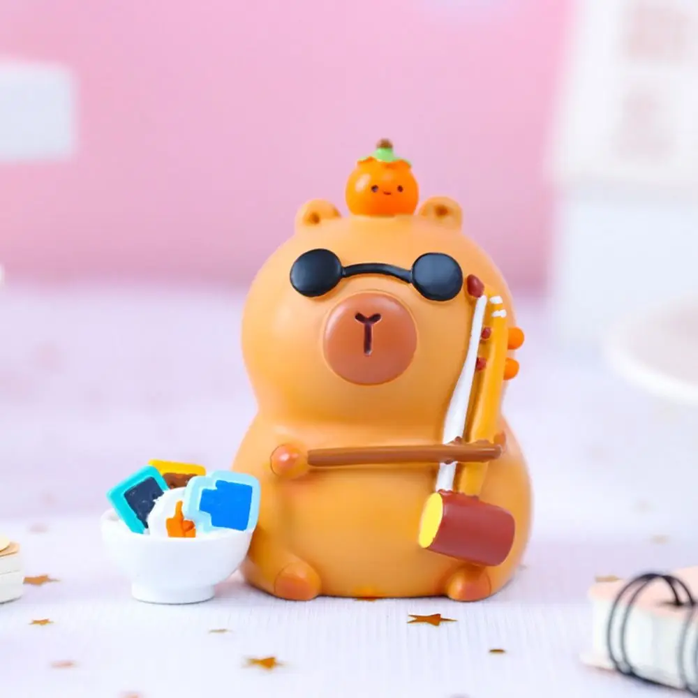 New Birthday Gift Capybara Blind Box Mini Capibara Car Decoration Home Decoration Resin Creative Children's Toys Desk Ornament