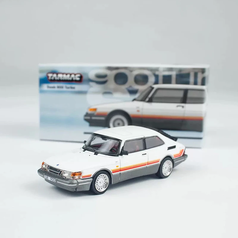 

TW в наличии 1:64 Saab 900 Turbo White, литая под давлением модель автомобиля, коллекция игрушек Tarmac Works