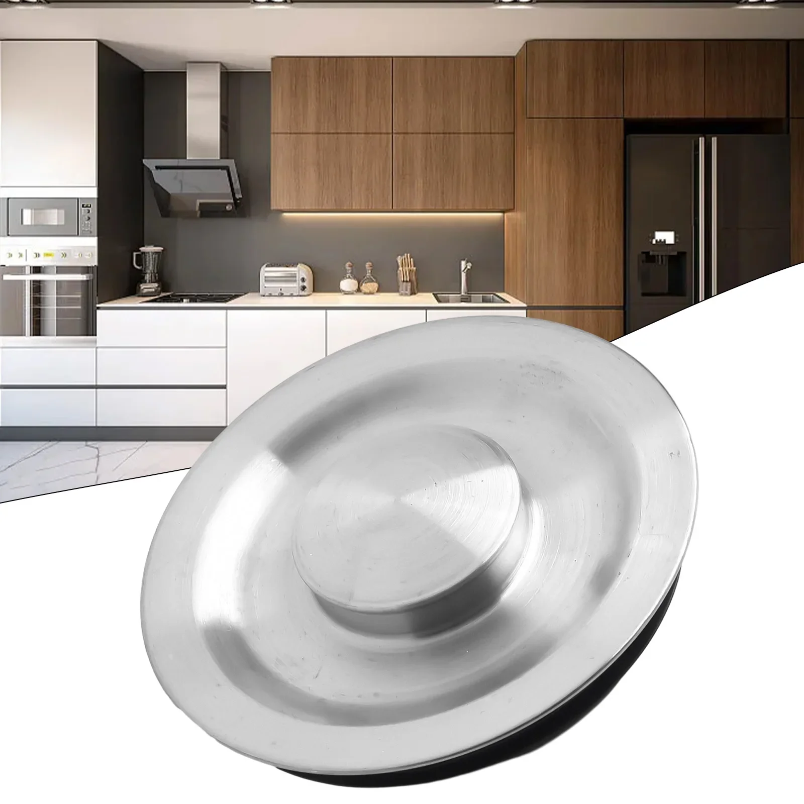 Stainless Steel Drain Stopper Compatible With 110mm Drain Sizes Common In Residential Kitchen And Bathtub Sink Setups