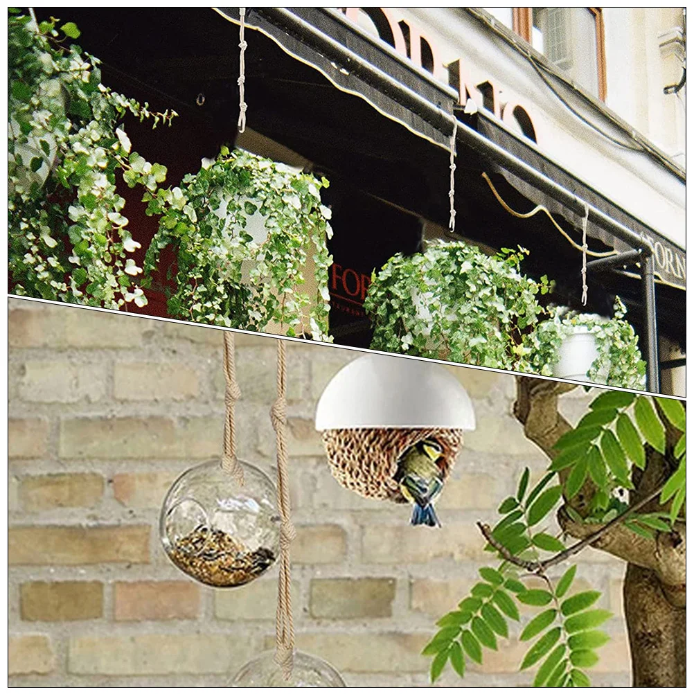 

8pcs Plant Hanger Extenders Adjustable Cotton Rope Macrame Plant Holder Indoor Outdoor Hanging Pot Ropes Woven Planter Hangers