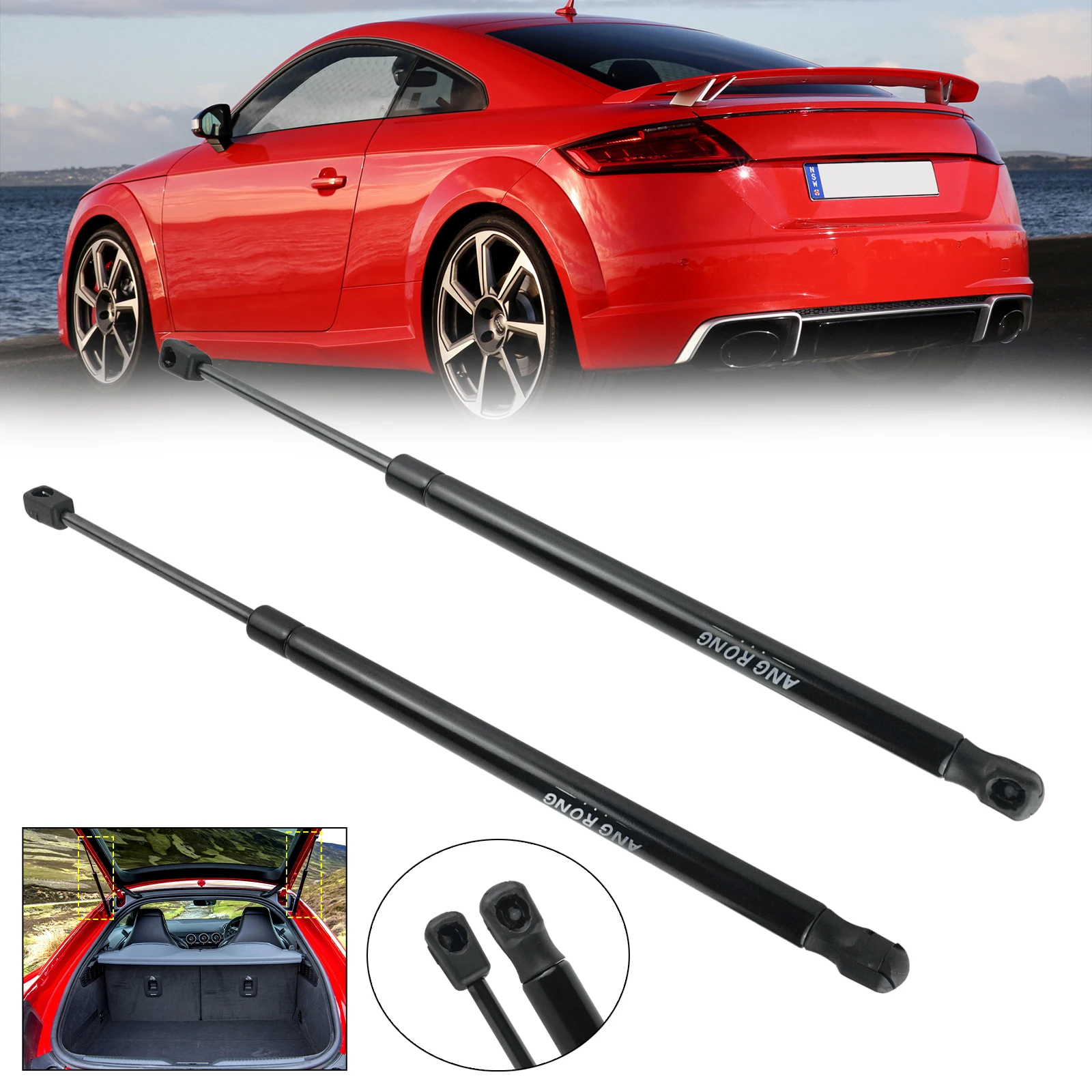 

2pcs Tailgate Spring Strut 650N For Audi TT Coupe FV3 FVP 2014-2022 Rear Boot Gas Support Struts Lifter
