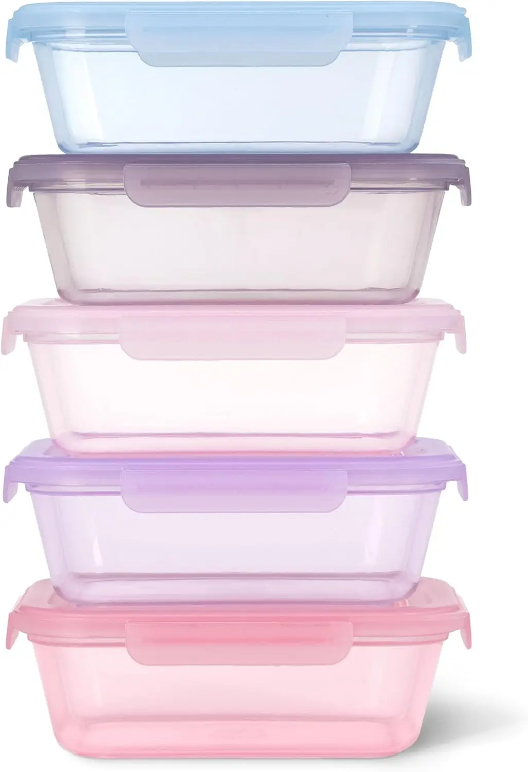 

10-Piece 4.5 Cup Meal Prep Containers with Leak-Proof Lids, BPA-Free, Dishwasher & Freezer Safe, Nesting Design
