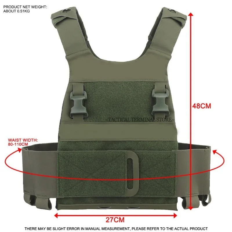 Ferro FCPC Tactical Plate Carrier Lightweight Low Visibility Hunting Combat Vest 25MM Buckle Airsoft MOLLE Multi-Mission Gear