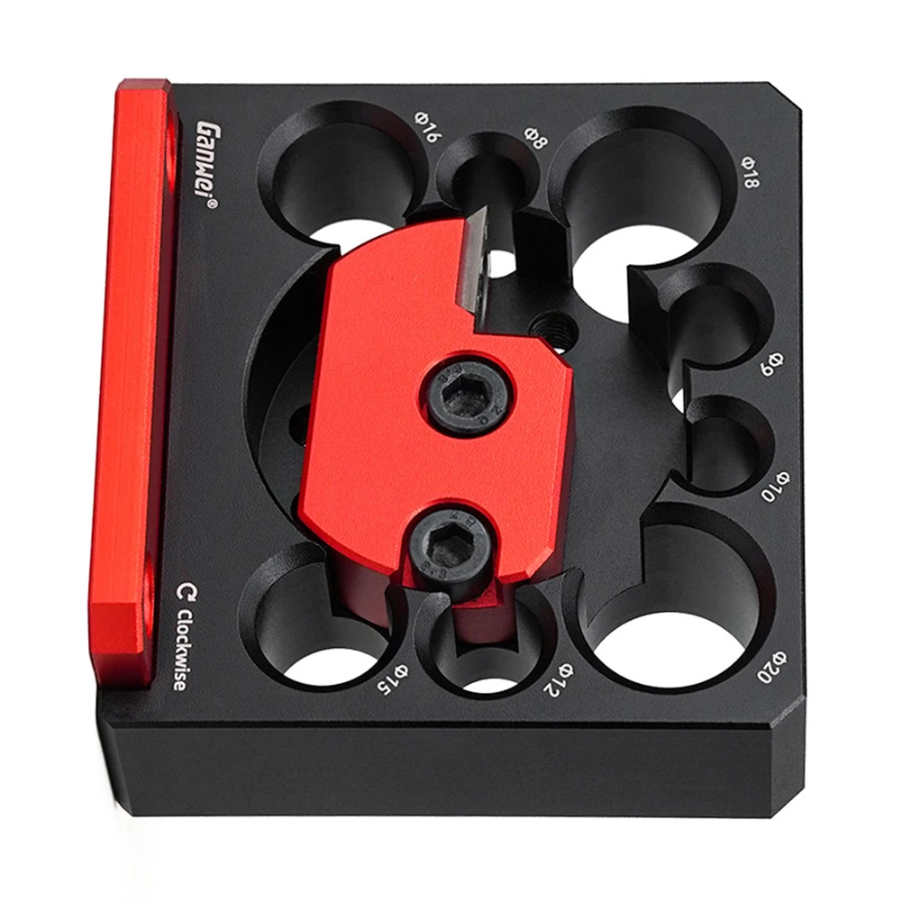 

Adjustable Milling Dowel Round Rod Auxiliary Tool Compact Round Rods Wood Sticks Maker Milling Machine Rod Clamp for Woodworking