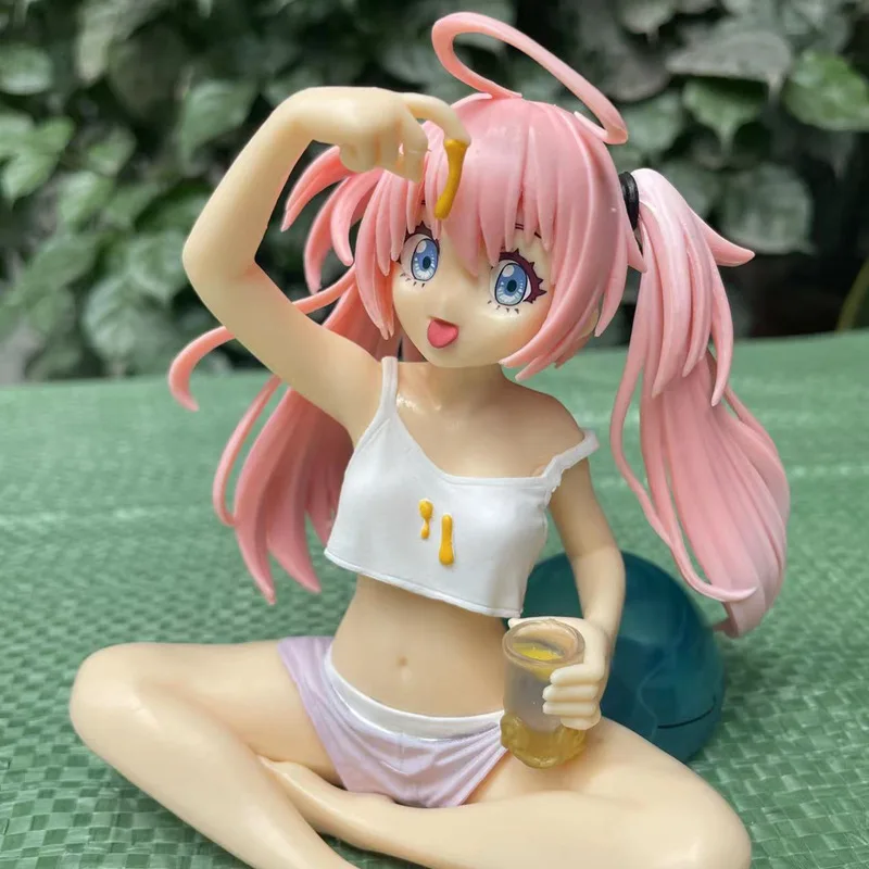 New Anime Milim Nava Sitting Posture Peripheral Products Action Figures Model Computer Case Decoration for Birthday Gifts