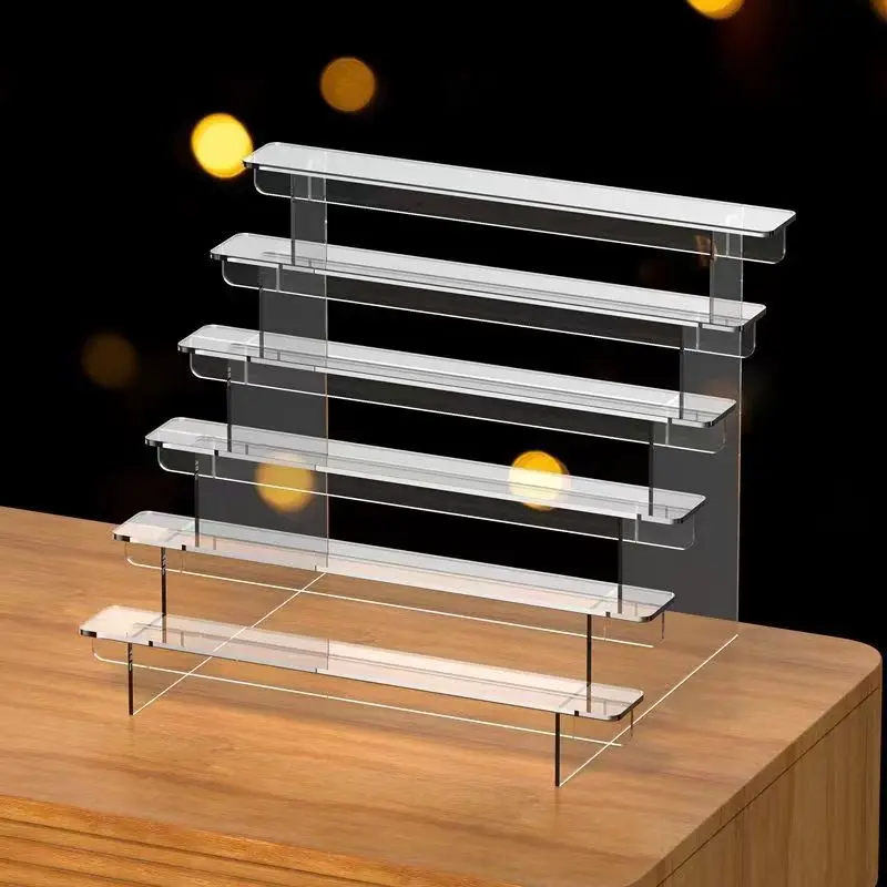 Transparent Acrylic Display Rack Ladder Frame Bubble Mart Display Rack Transparent Blind Box Hand-made Model Base Frame