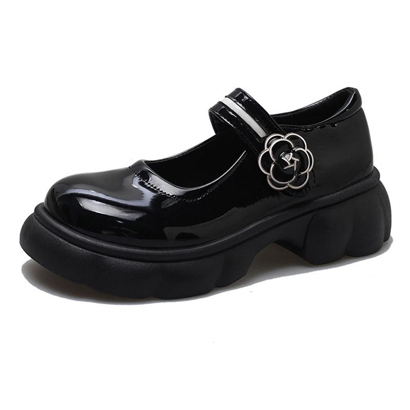 

Fashion Women Lolita Shoes Sweet Flower Mary Jane Shoes Girls School Students JK Uniform Shoes Comfortable Soft Women Loafers
