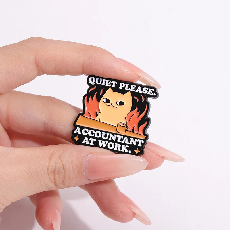 Tax Season Survivor Enamel Pins Custom Accountant Brooches Lapel Badges Cartoon Punk Funny Puns Jewelry Gift for Kids Friends